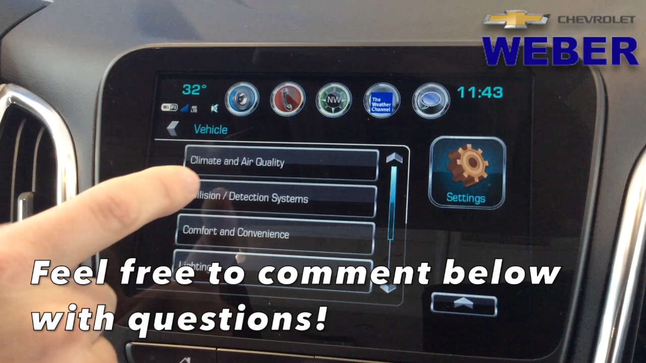 2018 Equinox MyLink Radio Settings Page