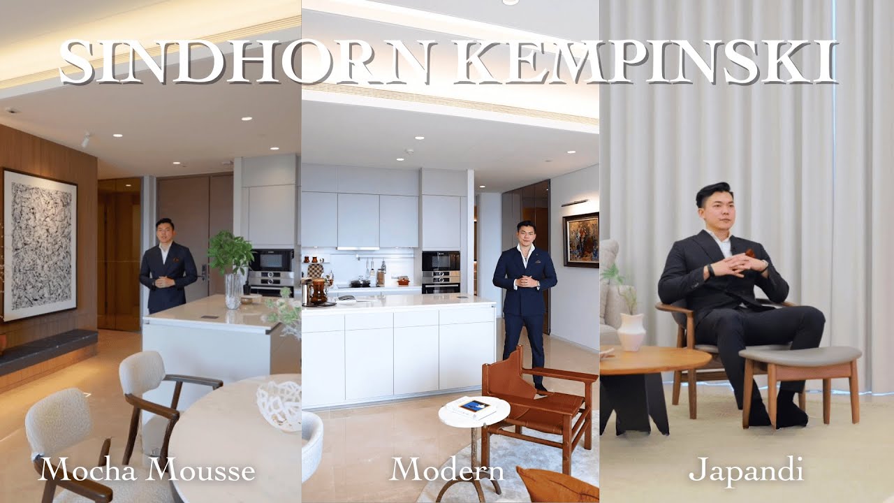 3 Ultra-Luxury 2BR Layouts in Bangkok (Mocha, Modern, Japandi) | Sindhorn Kempinski Residences