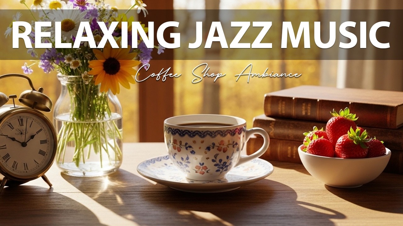 Relaxing Jazz Music ☕ Coffee Shop Ambiance for Relaxing, Great Moods and Happy Moods