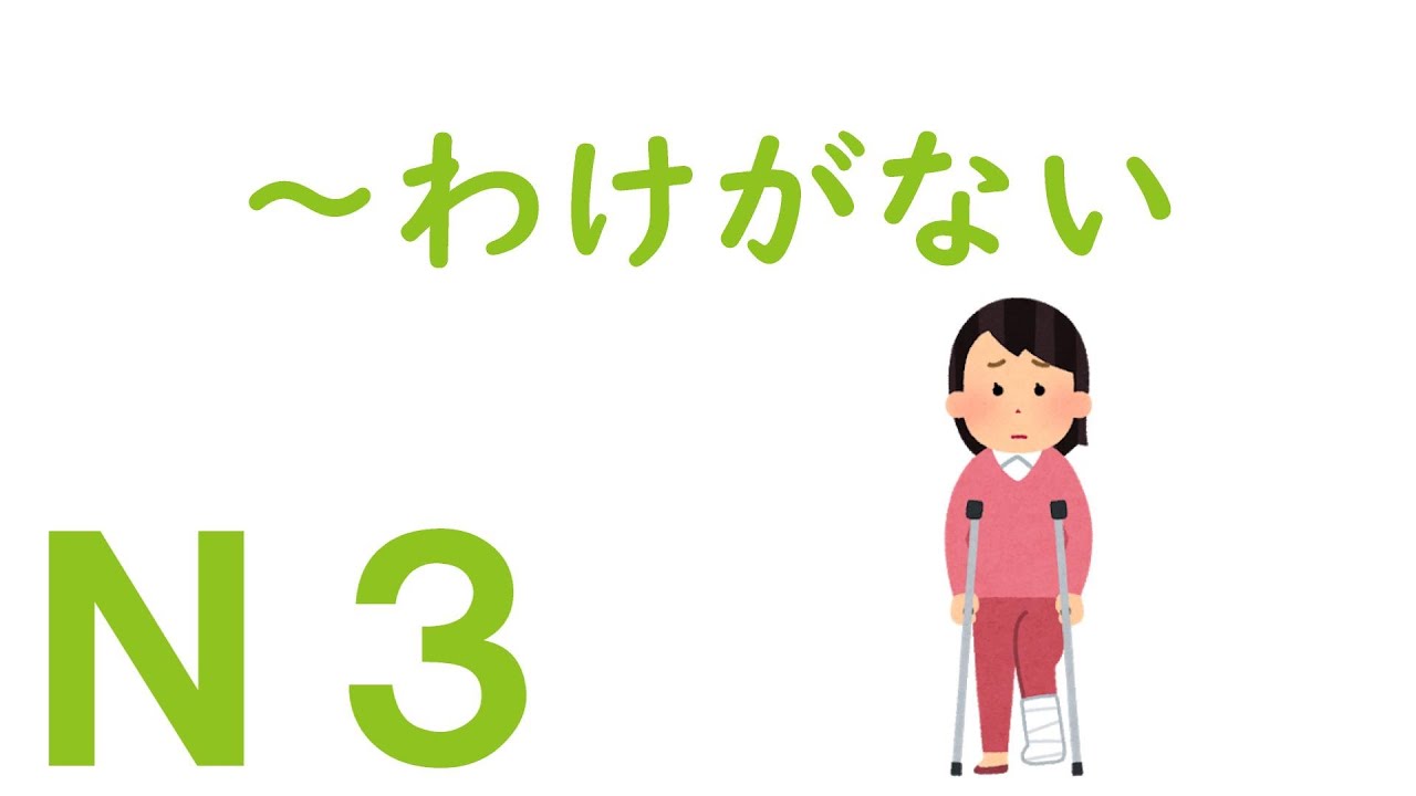 【Ｎ３文法】～わけがない