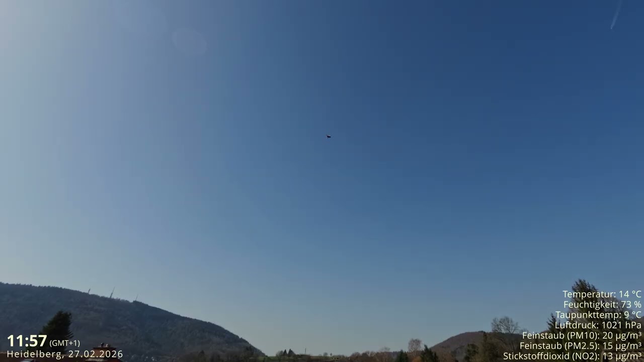 27.02.2026 Wolkentagebuch 🌤 Der Himmel im Zeitraffer 🌤 Cloud Timelapse