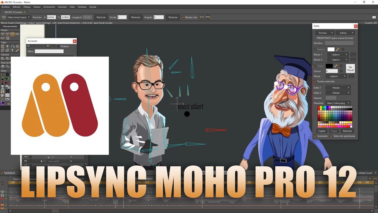 Tutorial de moho pro 12 realizando un  lipsync de personajes