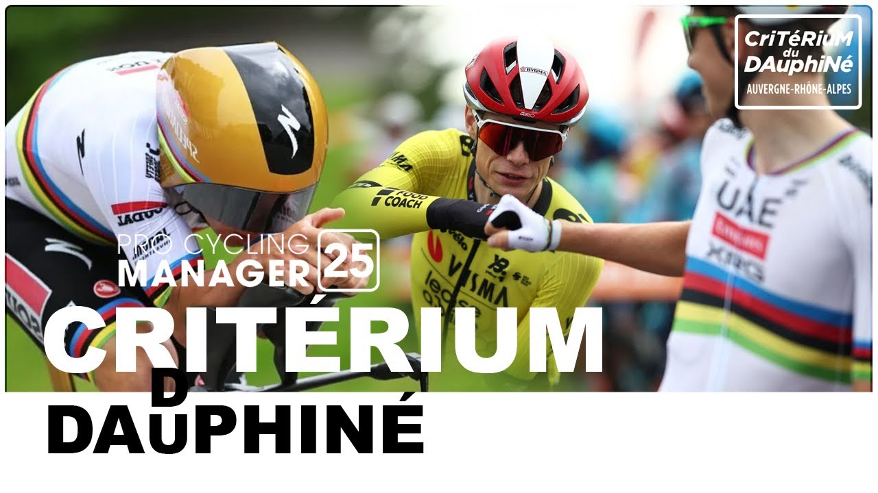 Critérium du Dauphiné 2025 | Remco attacks Pogi!!! | Pro Cycling Manager 25 [Giveaway]