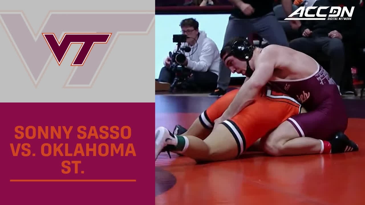 Virginia Tech's Sonny Sasso&nbsp;Wins 197lbs Match vs. Oklahoma St. | 2026 ACC Wrestling