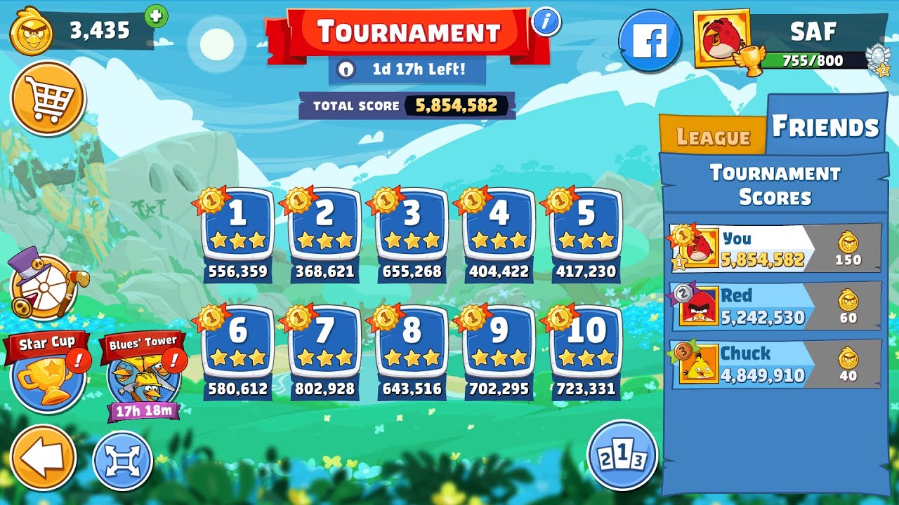 Angry Birds Friends. Tournament (27.06.2024). All levels 3 stars. Passage from Sergey Fetisov