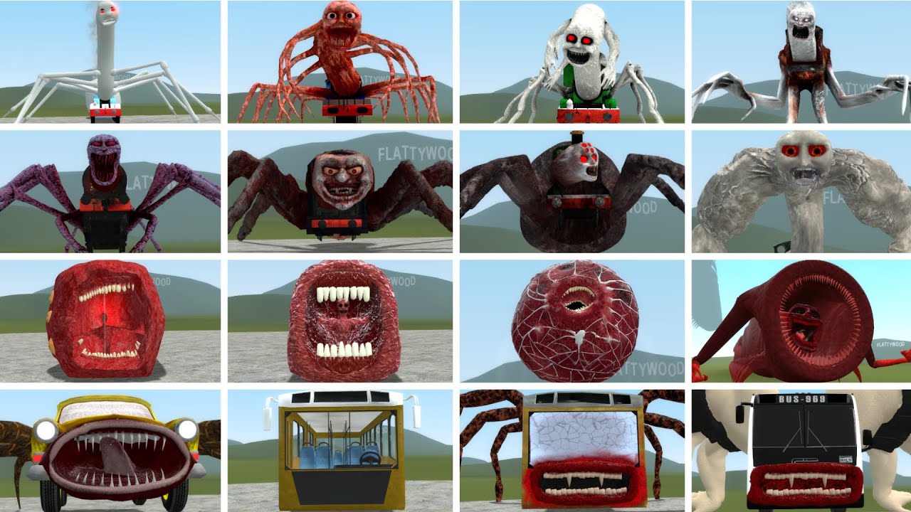 All Thomas Train Family vs Train Eater vs Car Eater vs Bus Eater | Garry's Mod!