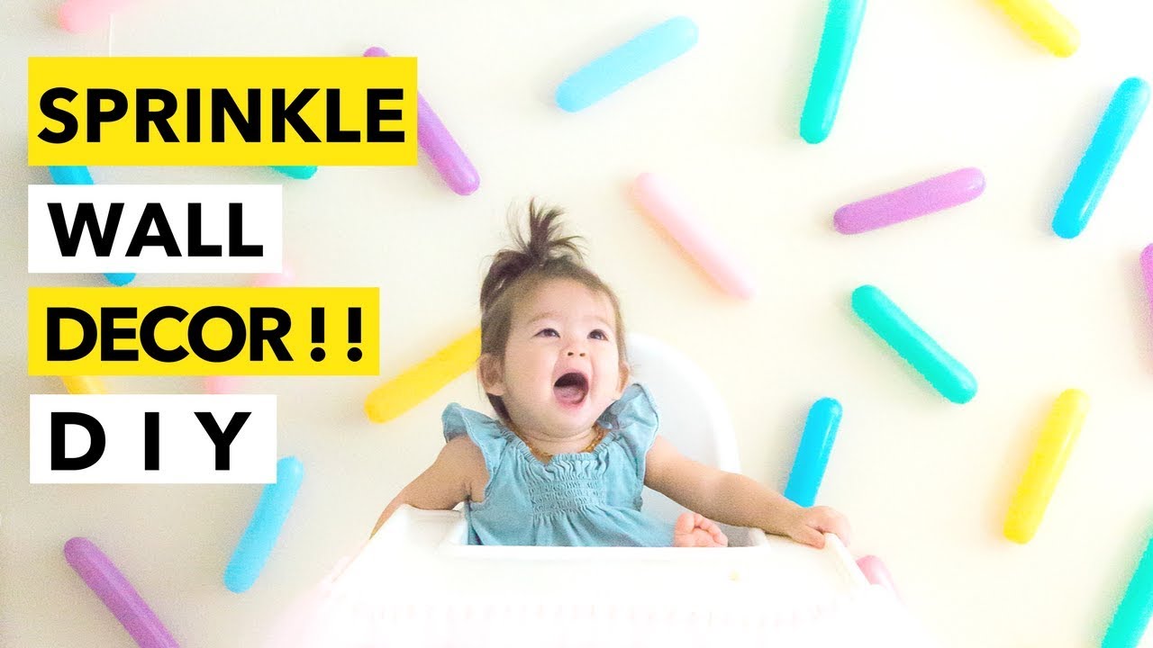 EASY DIY Sprinkle Wall! || Colorful Birthday Backdrop