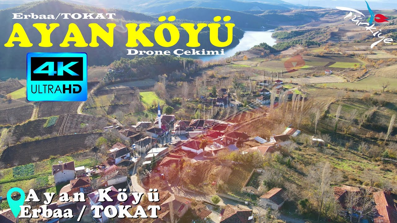 Ayan Köyü / Erbaa / TOKAT - 4K Dronla Havadan Çekim / 23.12.23