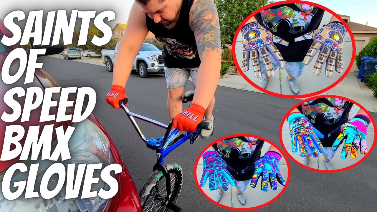 UNBOXING/RIDING A TON OF AMAZING BMX GLOVES! SAINTS OF SPEED BIKING GLOVES + A BIG CHANNEL UPDATE!