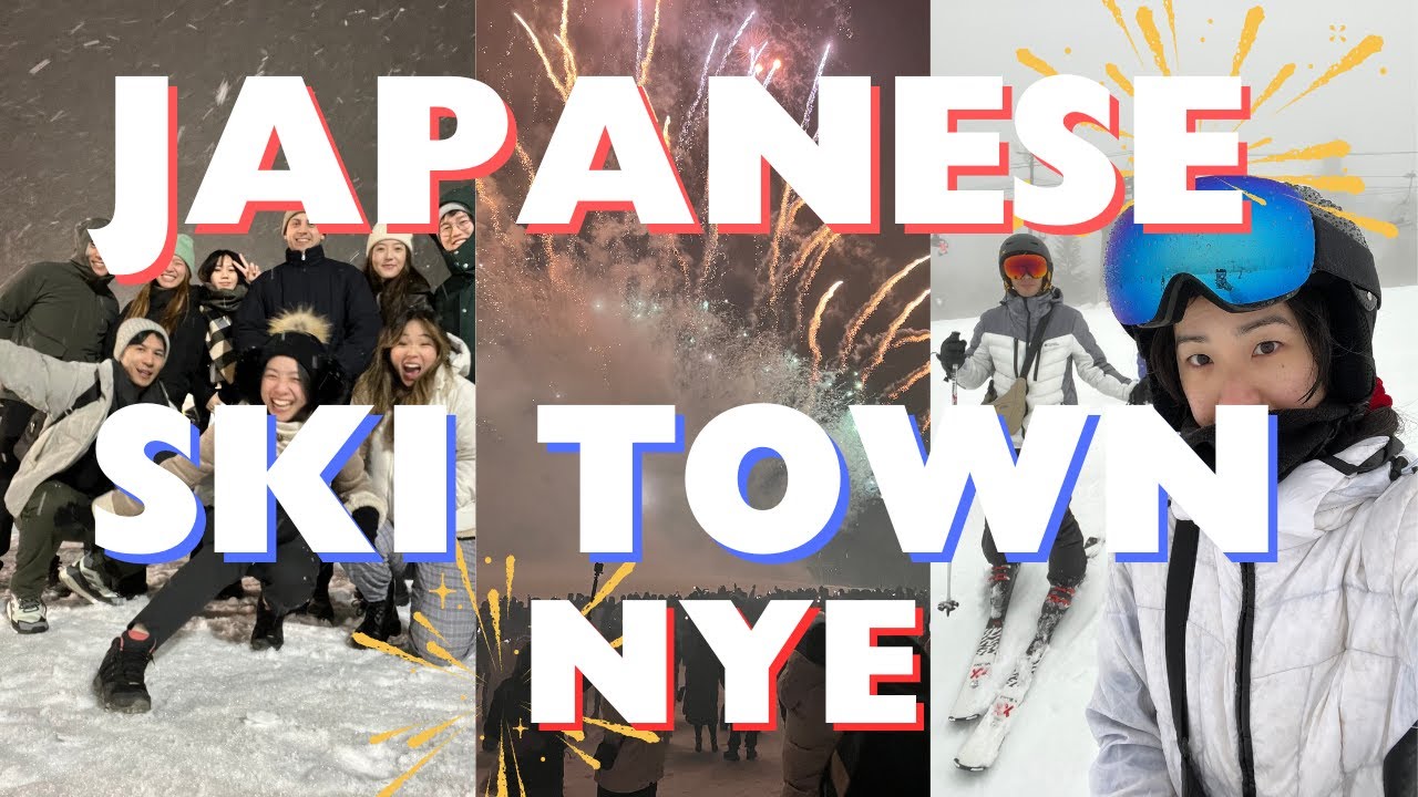New Year's Eve in Hakuba, Japan. Goryu slopes: fireworks, taiko drums, toshikoshi soba!