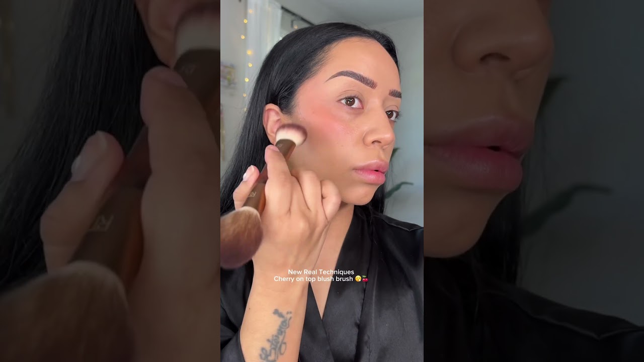 This dual ended brush is 😮&zwj;💨🤌🏽 #drugstoremakeup #realtechniques