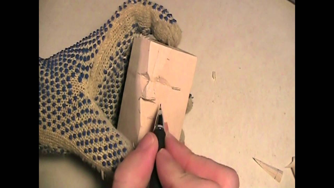 Wood Carving the Santa Face part1