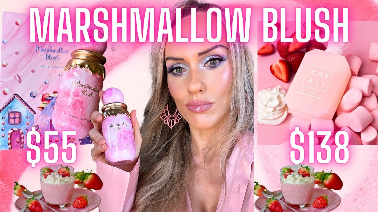 PARIS CORNER MARSHMALLOW BLUSH v. KAYALI YUM BOUGIE MARSHMALLOW 💗 THE DUPE WINS AGAIN!