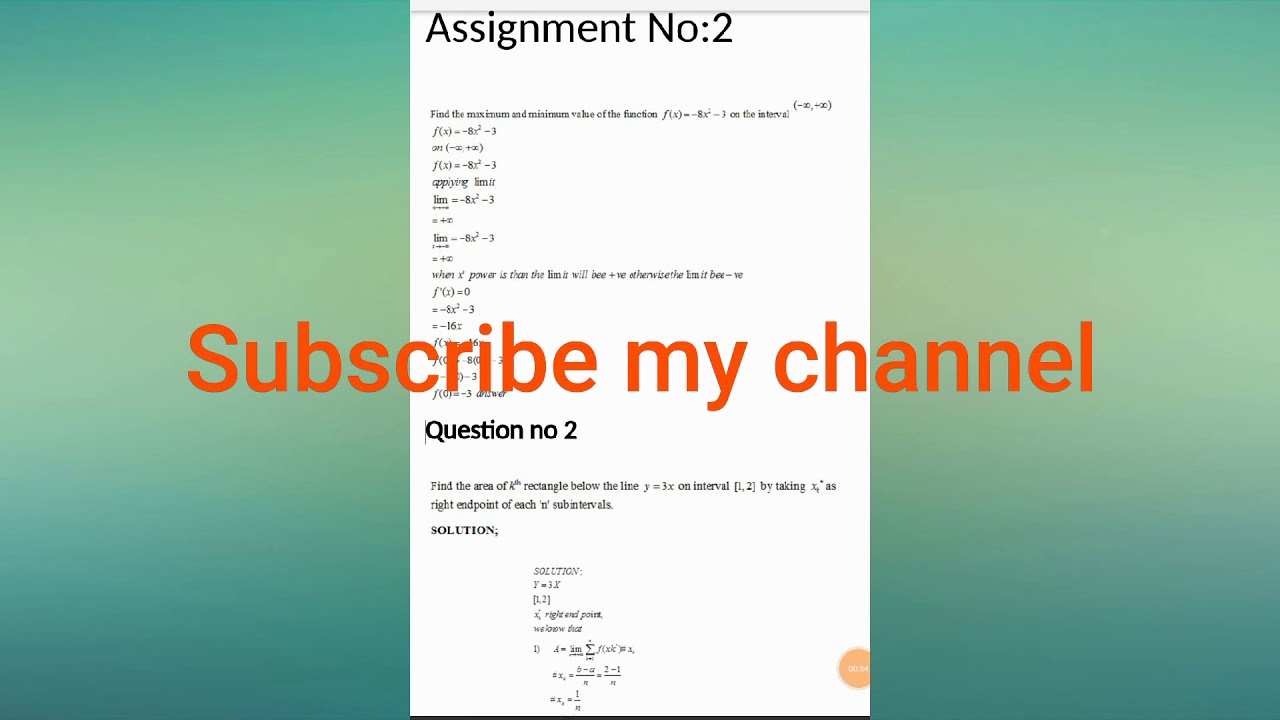 Mth101 Assignment# 2 solution 2018