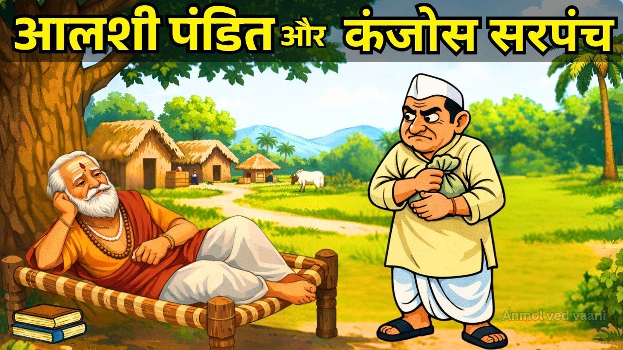 आलसी पंडित और कंजूस सरपंच | धार्मिक कहानी | Gyanvardhak kahani | ज्ञानवर्धक | dharmik kahani