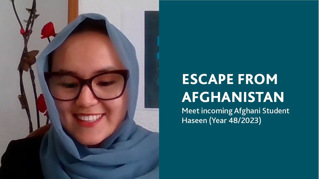 Escape from Afghanistan - Meeting incoming Afghani Student Haseen