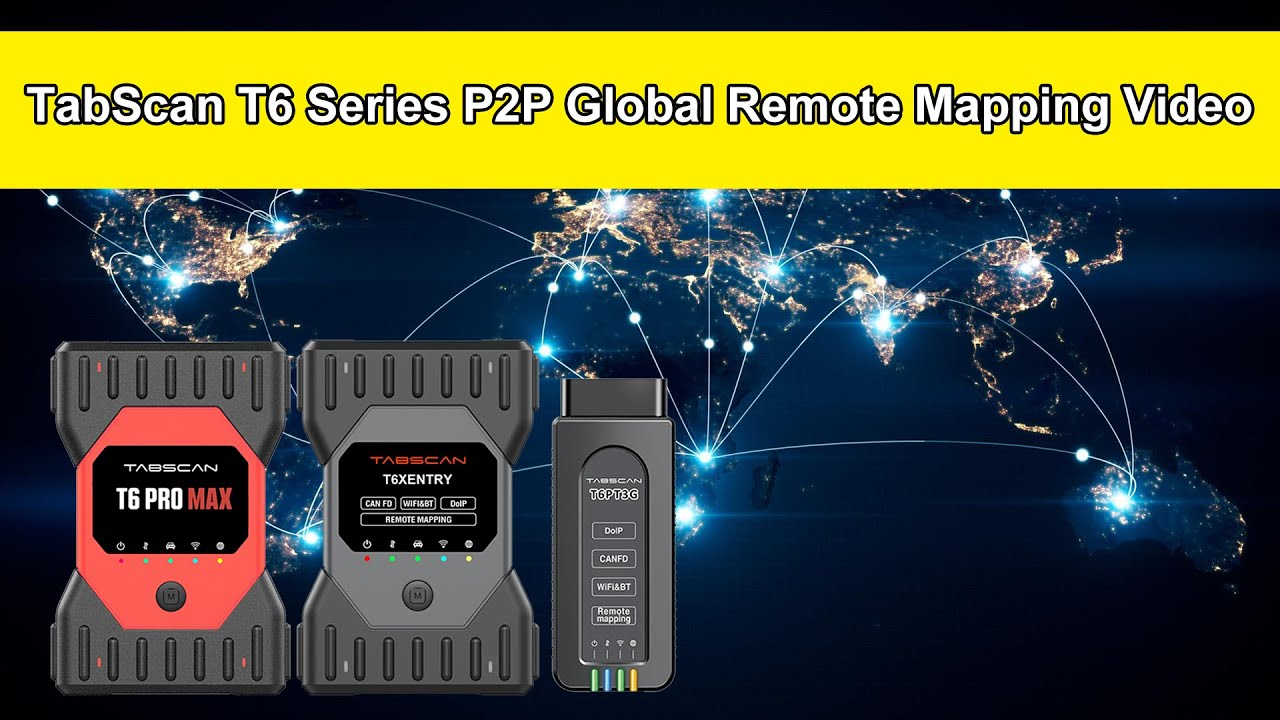 Use Remote Mapping Functions By TabScan T6 Device To Perform Dealer Level Features Globally #tabscan