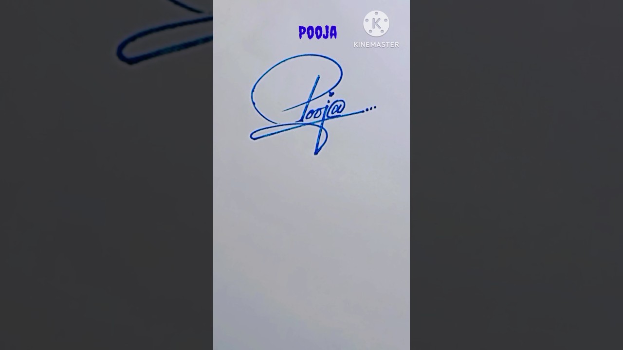 Amazing Pooja signature🔥