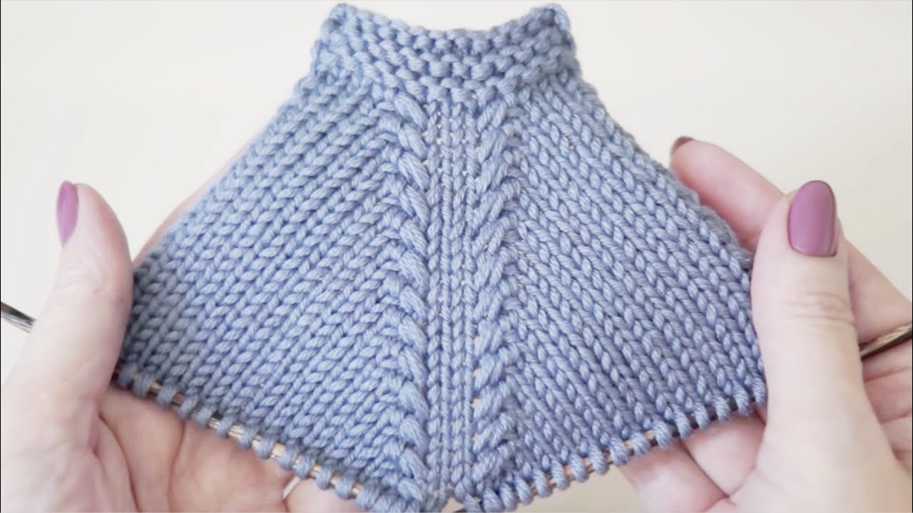 双针插肩袖加针法教程，棒针编织出花样有型插肩 Knit Increase Stitch for The Sleeves - Knitting Help