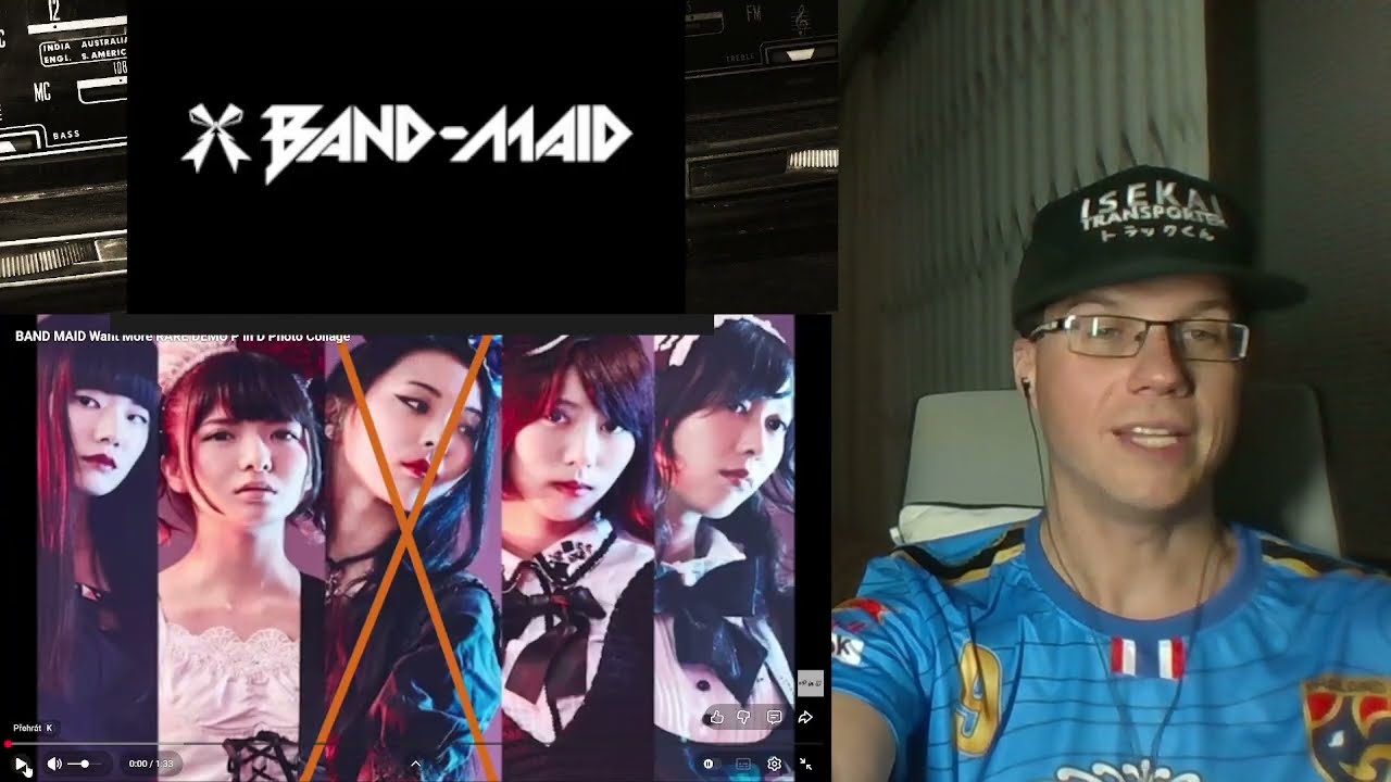 Reaction - BAND-MAID - Want More - RARE DEMO - P in D Photo Collage