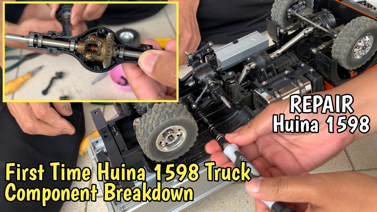 Fixing Huina 1598, Inside Huina 1598 Component Breakdown, Truck Huina 1598 Trouble, How to Fix Huina
