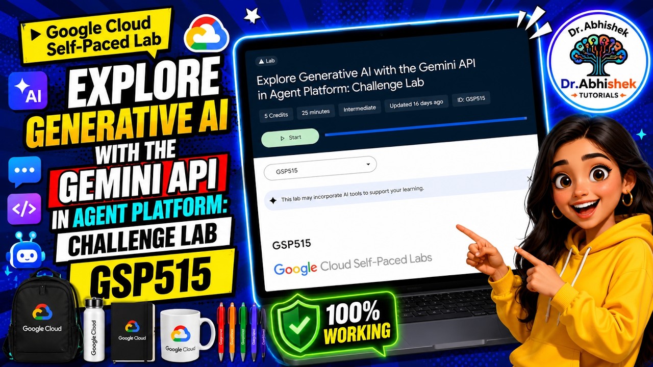 Исследуем генеративный ИИ с помощью Gemini API на платформе Agent: Challenge Lab #GSP515 #qwiklab...