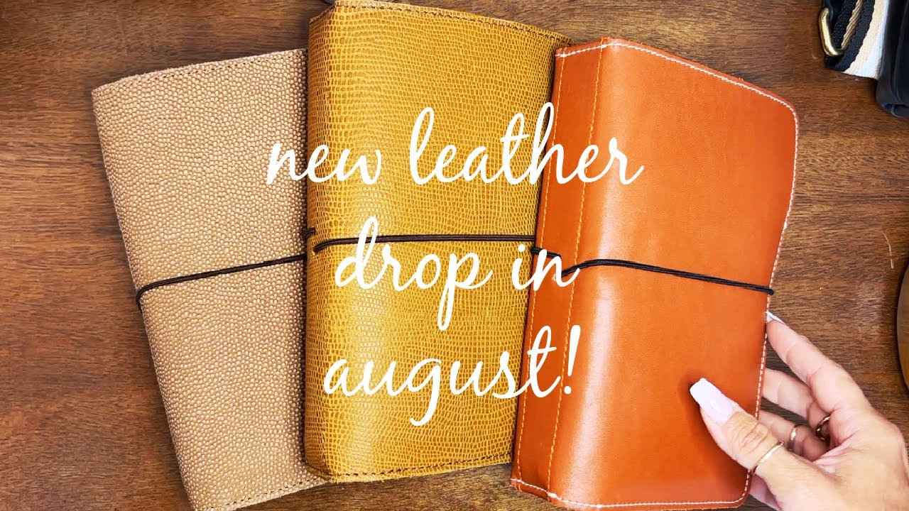New Leather Drop in August!! #leather #planning #plannerperfect