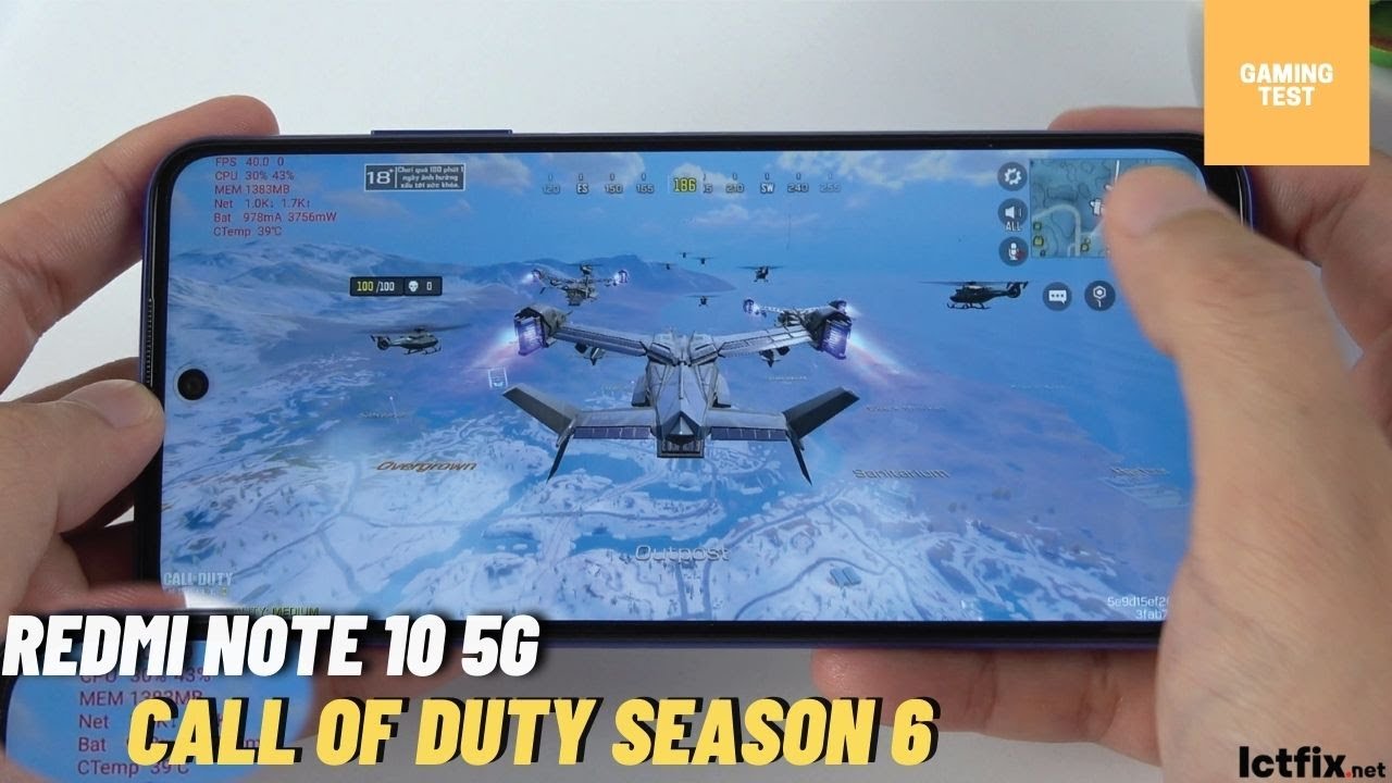 Xiaomi Redmi Note 10 5g Call of Duty Gaming test Update Season 6 CODM