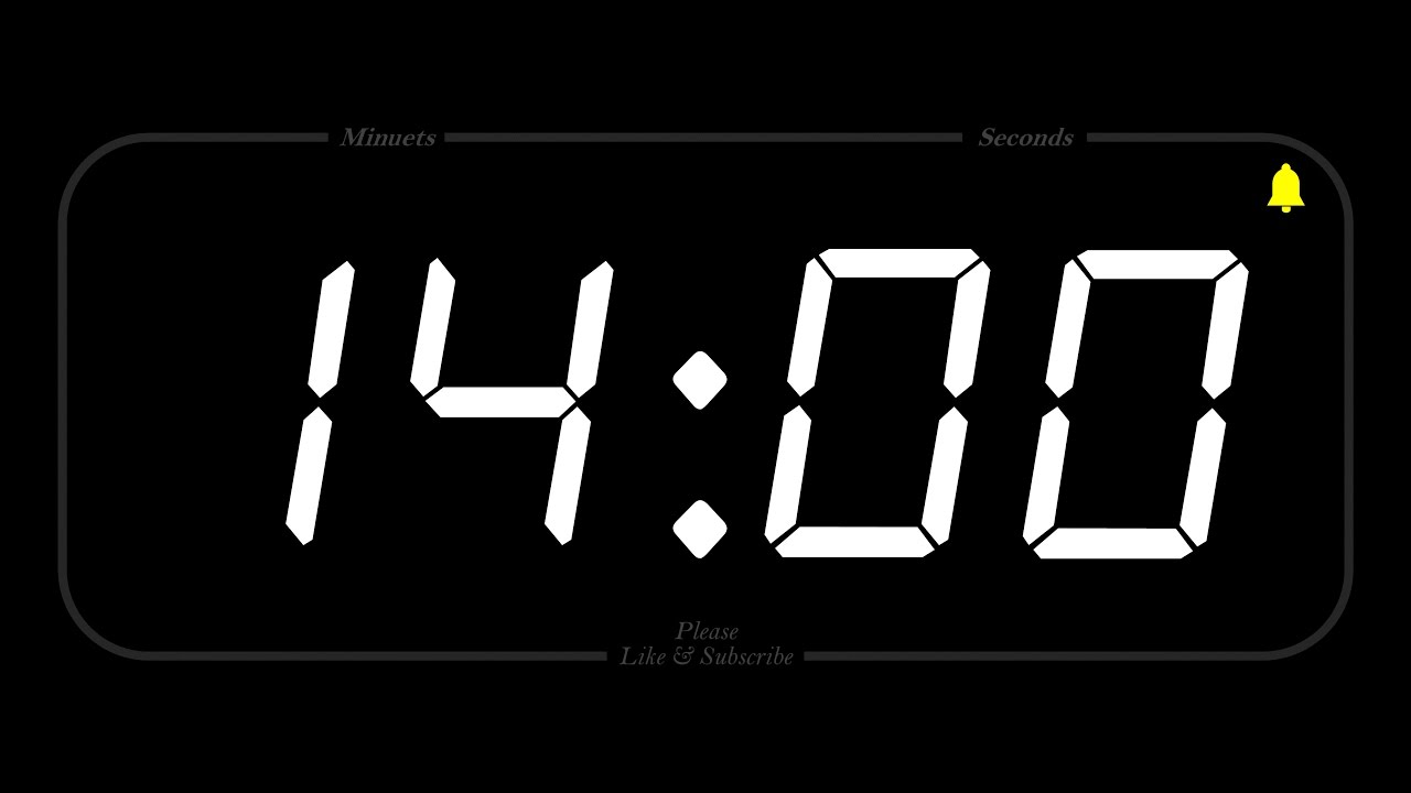 14 MINUET - TIMER & ALARM - Full HD - COUNTDOWN