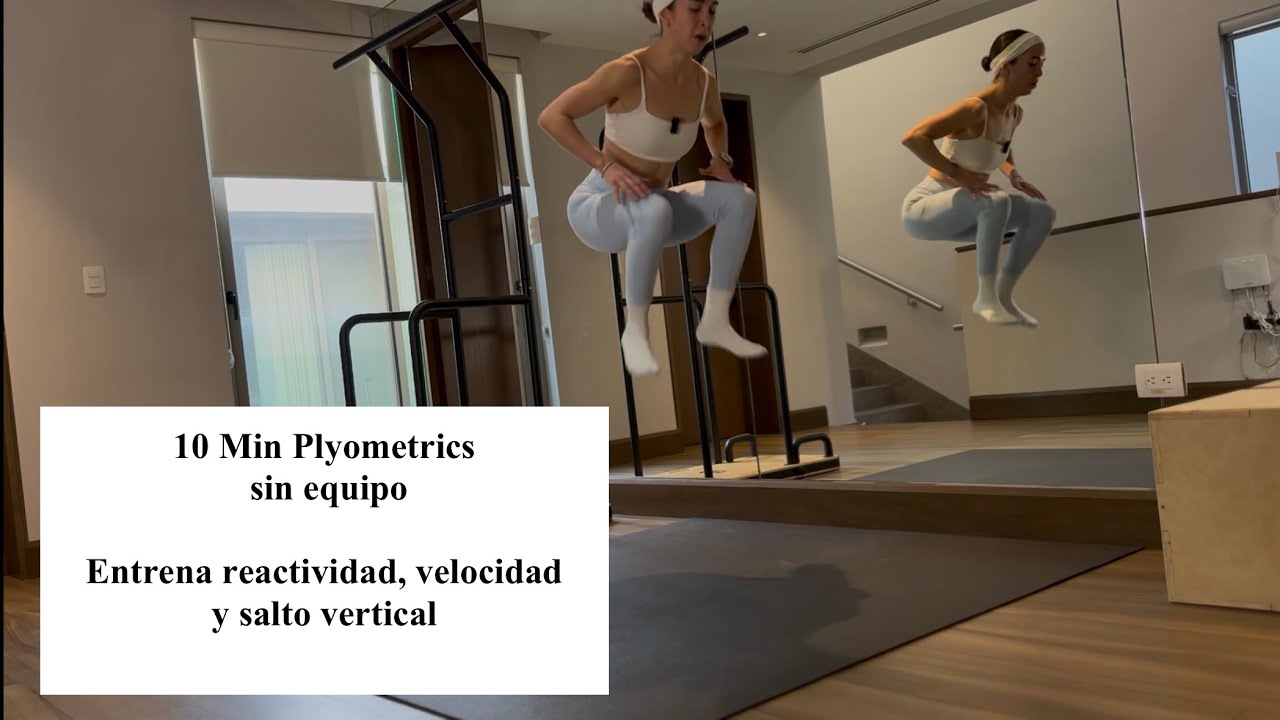 10 Min Plyometrics sin equipo | Reactividad, velocidad y salto vertical