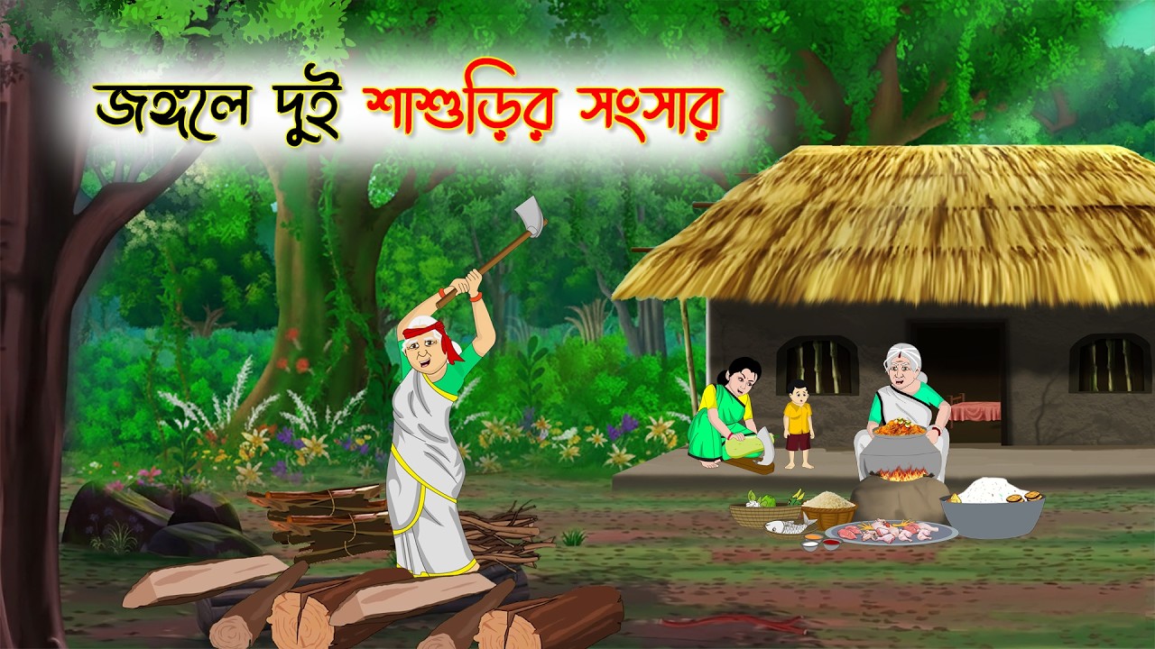 জঙ্গলে দুই শাশুড়ির সংসার | Village Story | Thakumar Jhuli | Bangla Cartoon