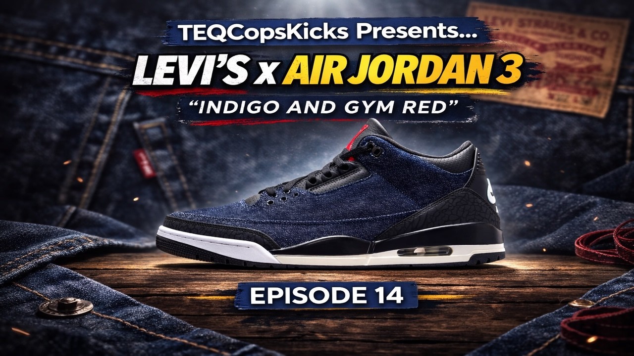 Levi’s x Air Jordan 3 “Indigo & Gym Red” (Unboxing + Review) | TEQCopsKicks Episode 14
