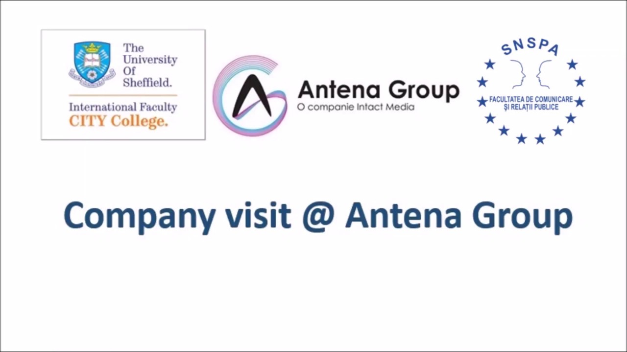 Company visit at Antena Media Group by masters students in Bucharest