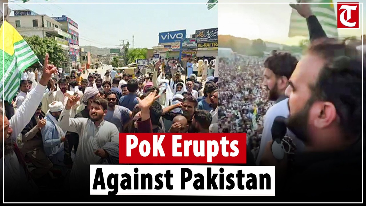 PoJK Erupts in Protest: Demonstrators Accuse Pakistan of Human Rights Violations