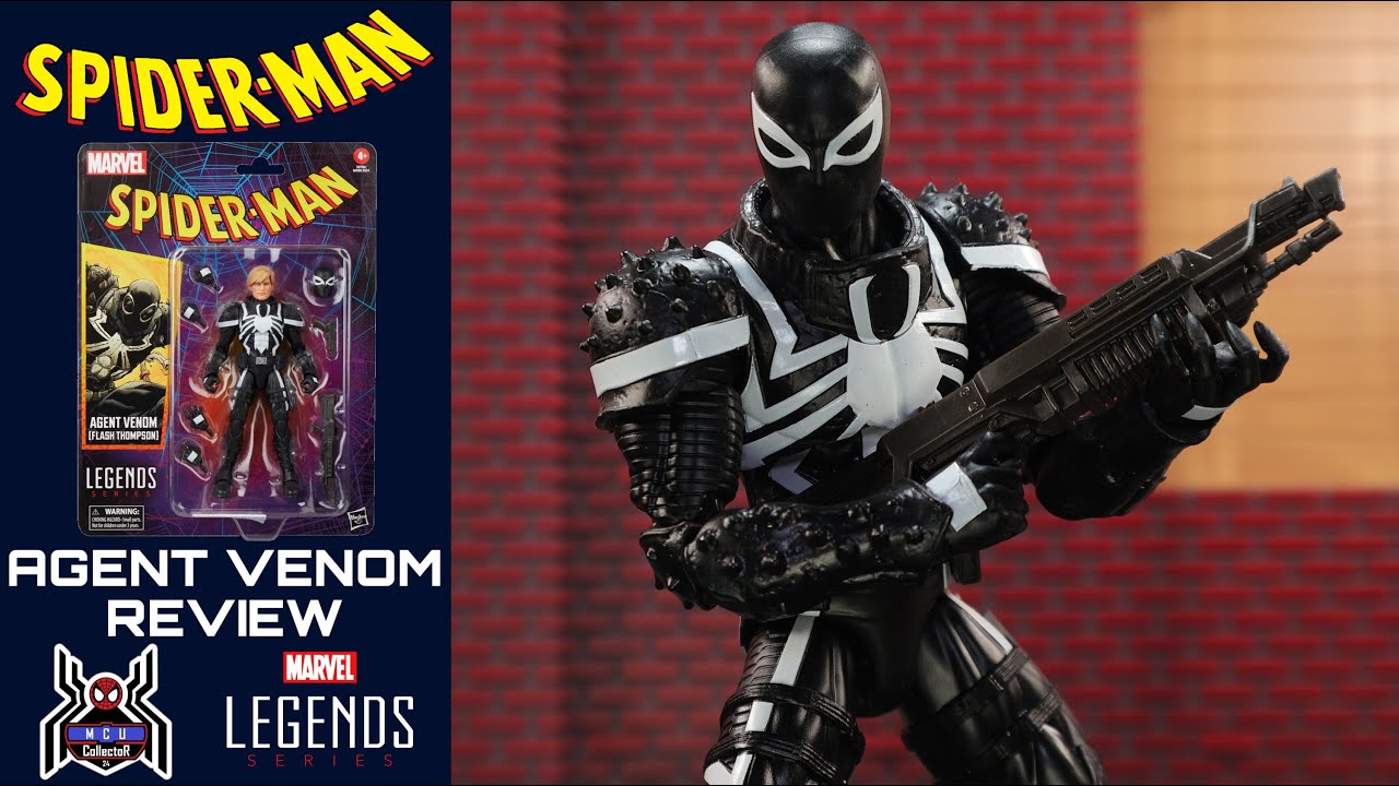 Marvel Legends AGENT VENOM Flash Thompson Retro Spider-Man Wave Comic Figure Review