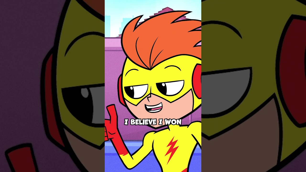 Robin Races Kid Flash! | Teen Titans Go! #shorts | @dckids