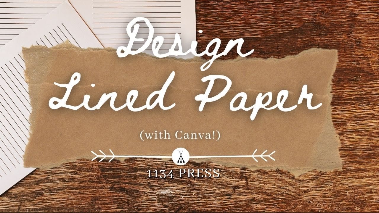 Make Lined Paper on Canva for Journals | DIY lined paper journal