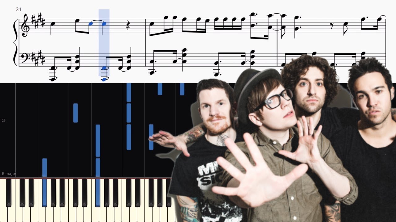 Fall Out Boy - HOLD ME TIGHT OR DON'T - Piano Tutorial