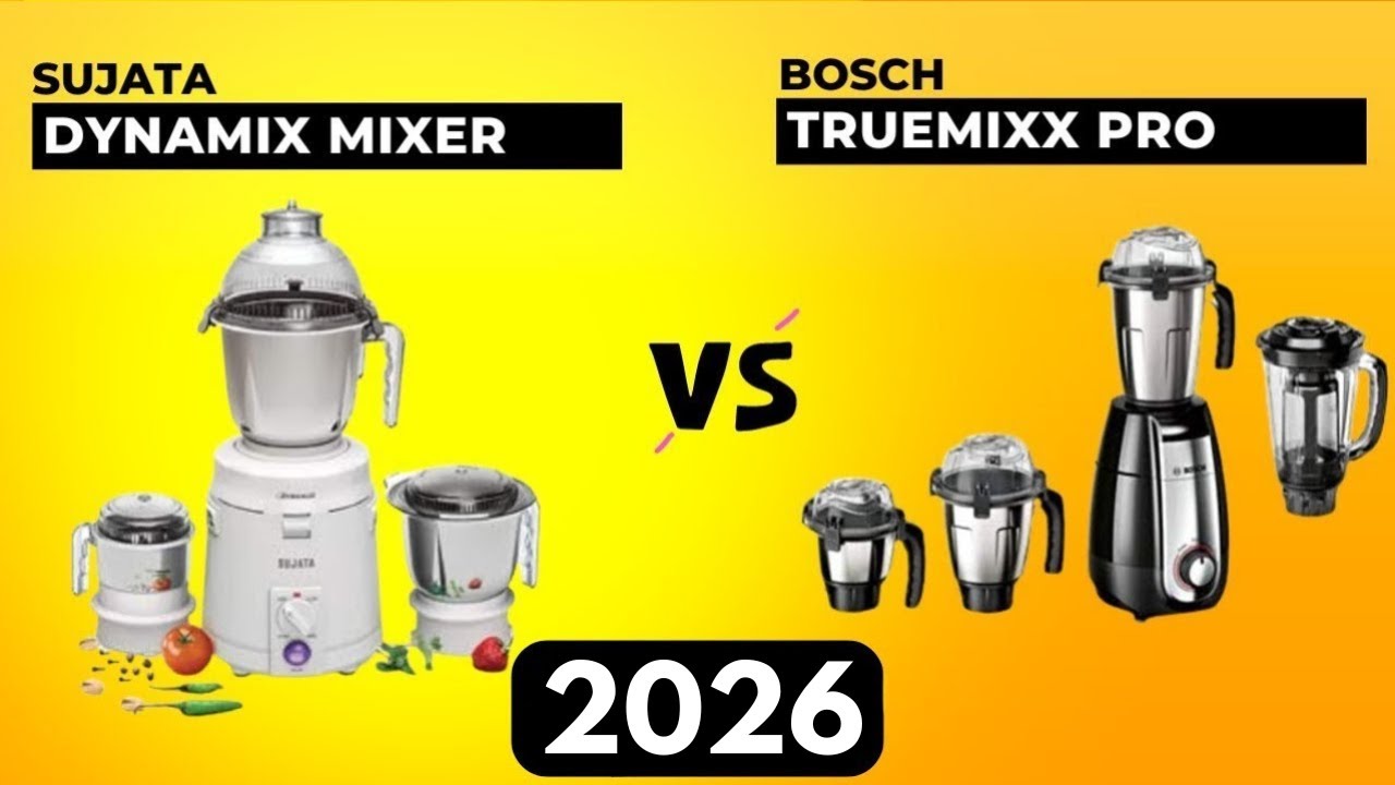 Sujata Dynamix против Bosch Truemixx Pro миксер-измельчитель 1000 Вт 2026 | Какой выбрать?