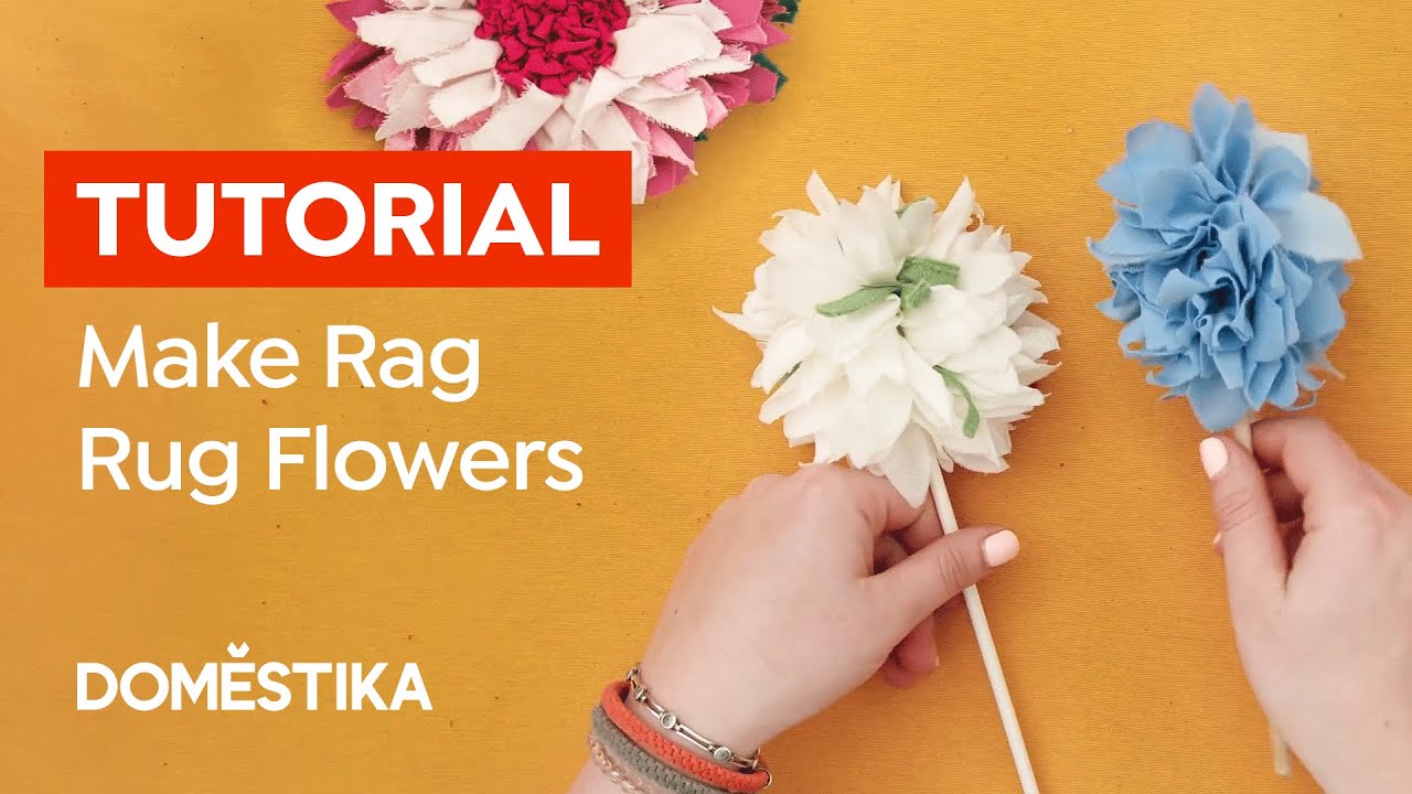 How to Make Rag Rug Flowers - Tutorial by Elspeth Jackson | Domestika English