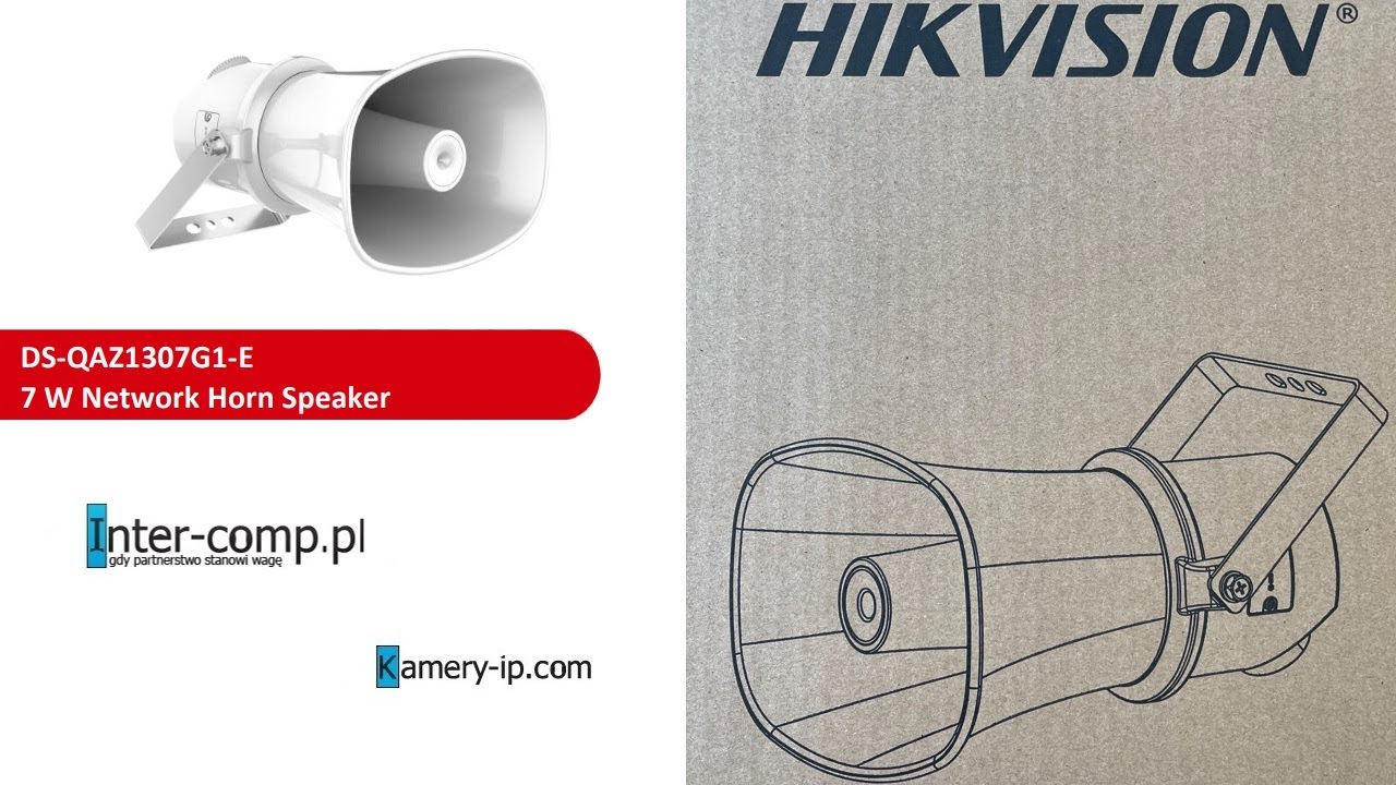 Hikvision DS-QAZ1307G1-E - nowa seria głośników IP od Hikvision - www.kamery-ip.com
