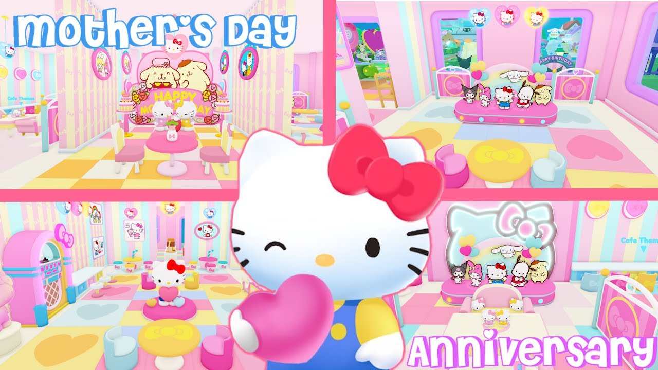 Anniversary & Mother's Day Floor Speedbuild | Roblox My Hello Kitty Cafe Ideas | Riivv3r