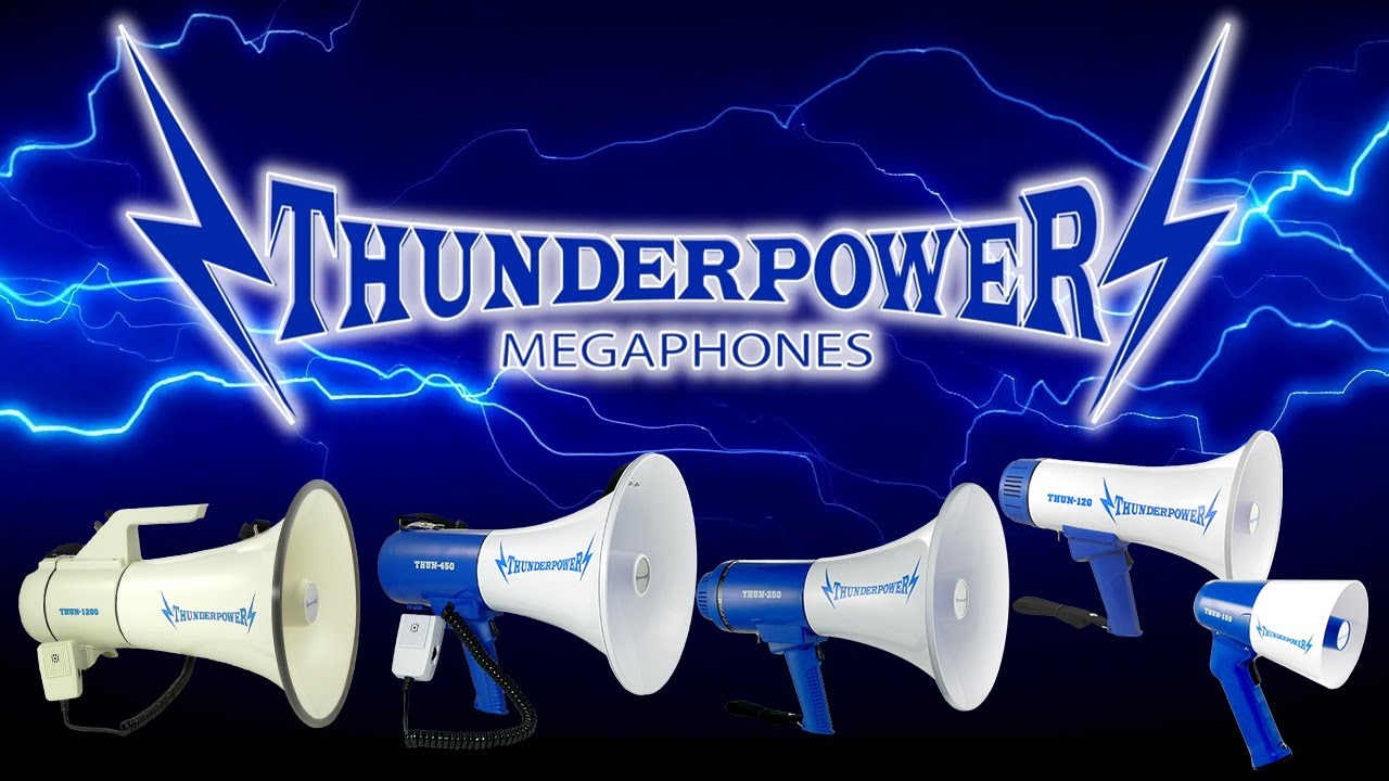 Thunderpower Megaphones for Business and Government - Extra Loud, You Will Be Heard!