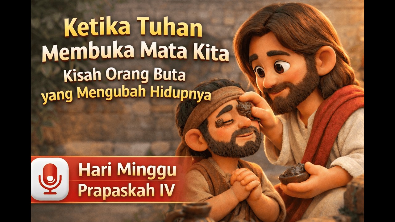 Mukjizat Yesus Membuka Mata Orang Buta Sejak Lahir | Renungan Hari Minggu Prapaskah IV.
