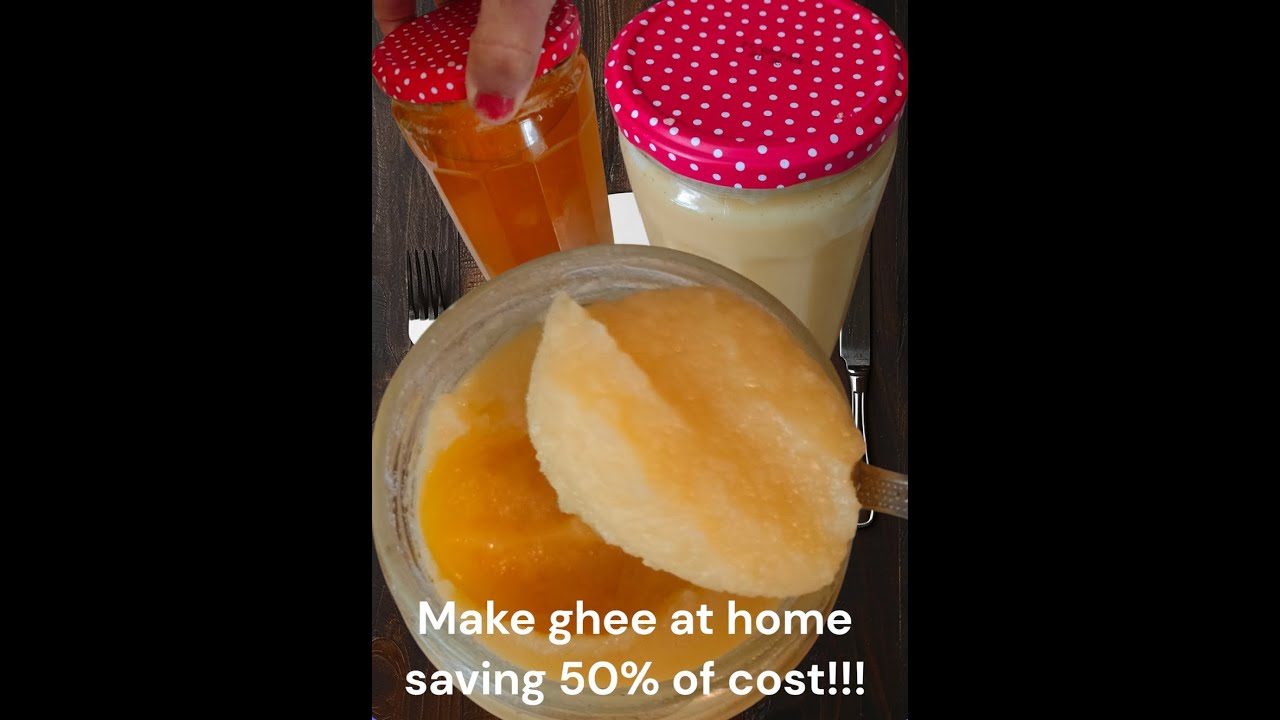Make Pure Ghee from Butter at Home | No Additives, Just 1 Ingredient