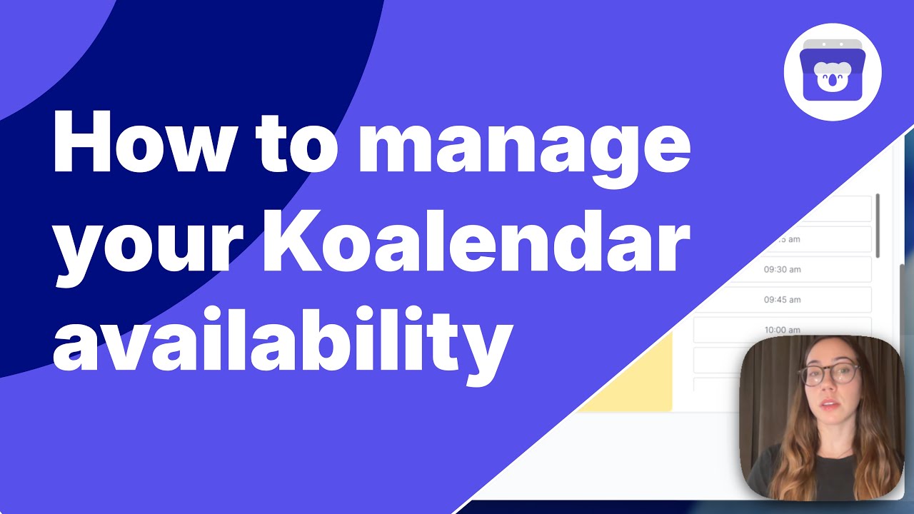 Как управлять доступностью в Koalendar (перерывы, буферы и правила бронирования)