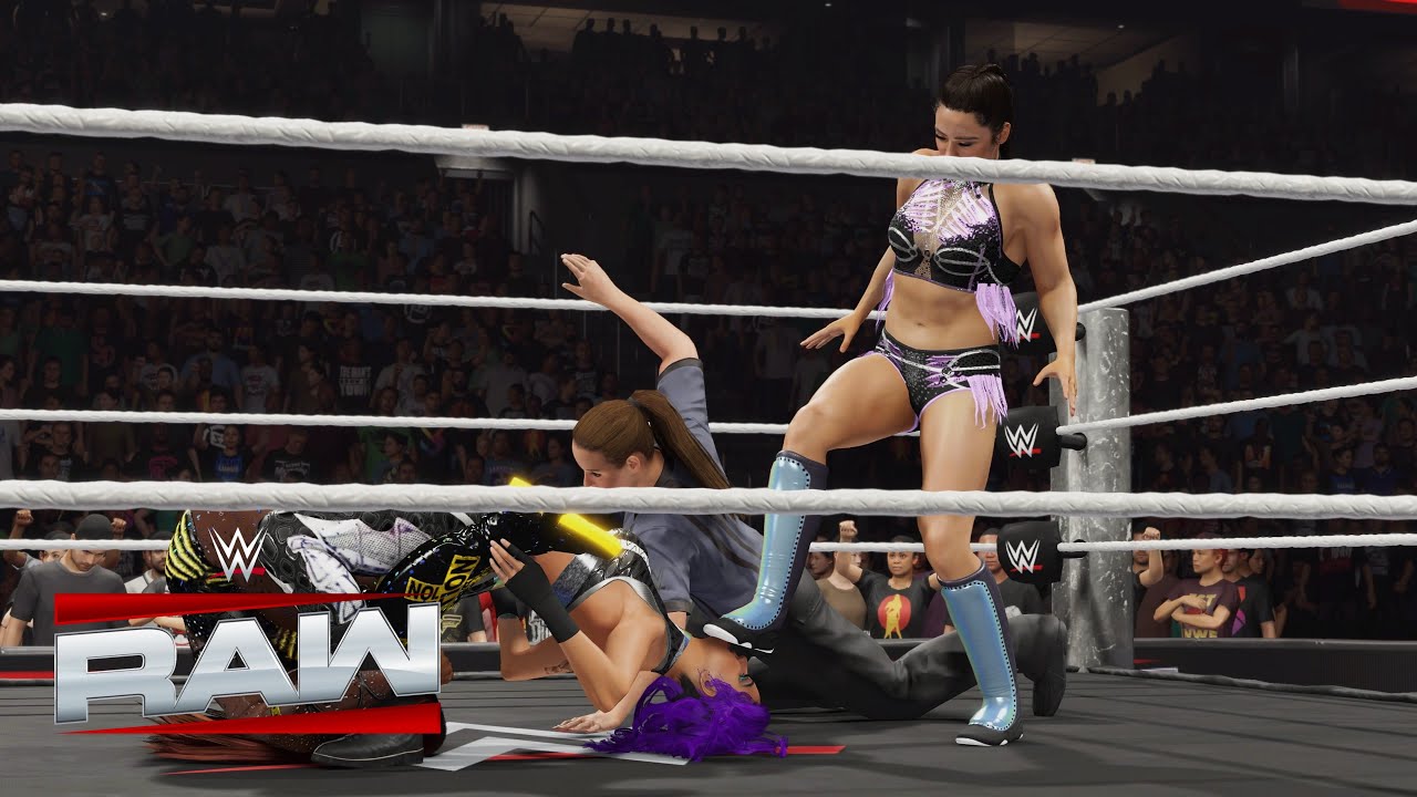 WWE 2K25 RAW : EC TRIPLE THREAT QUALIFYING MATCH - BAYLEY VS LYRA VALKYRIA VS NAOMI 