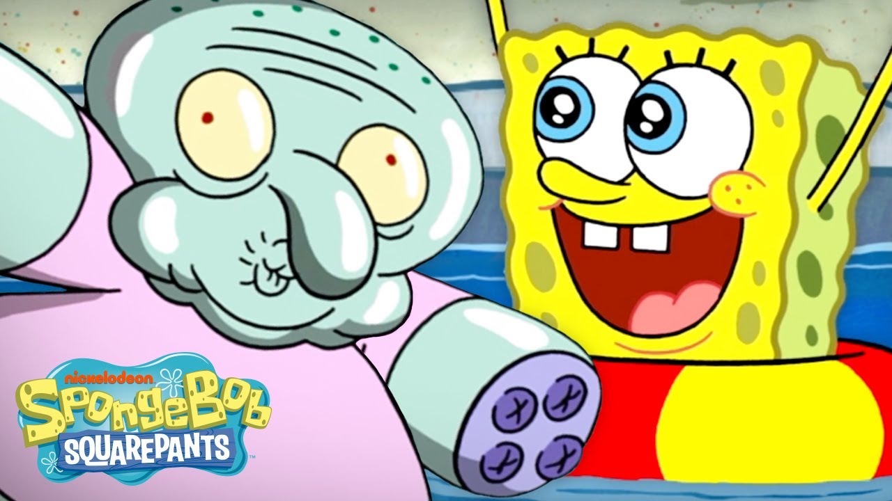 Squidward Becomes A Pool Toy! 💦 | 