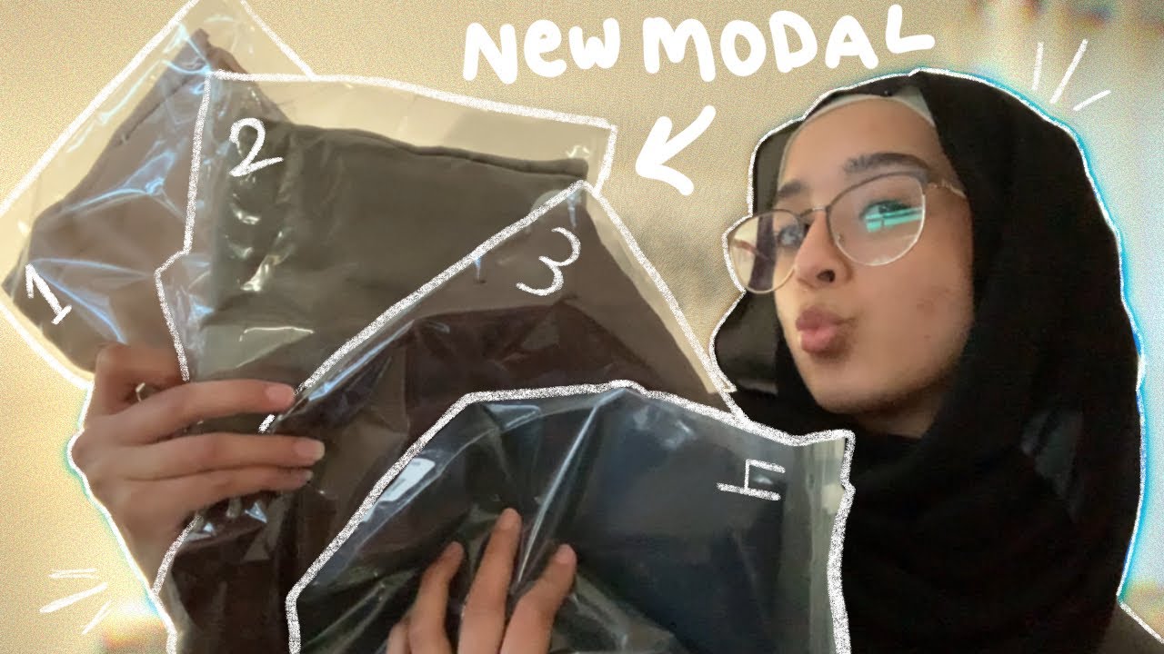 TRYING MODAL FOR THE FIRST TIME + hijab tutorial || Veiled Collection Hijab Review
