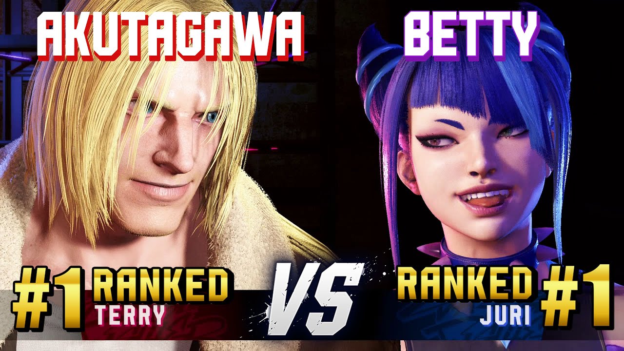 SF6 ▰ AKUTAGAWA (#1 Ranked Terry) vs BETTY (#1 Ranked Juri) ▰ High Level Gameplay